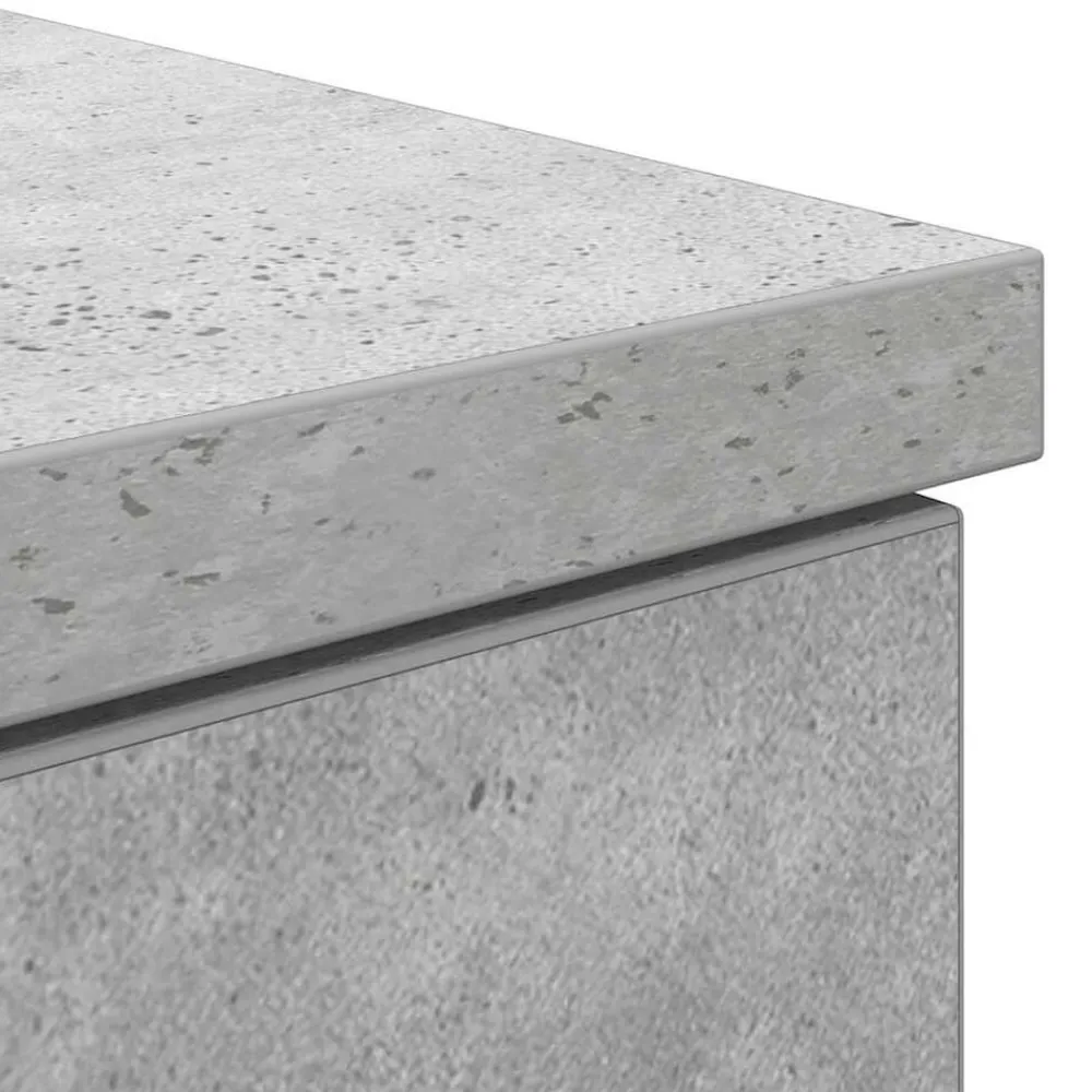 vidaXL Escritorio Gris hormigón 140 x 49 x 76 cm Madera contrachapada Gris hormigón Hot