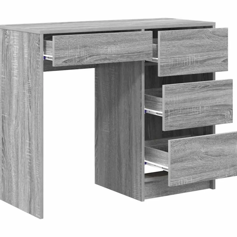 vidaXL Mobiliario De Oficina-Escritorio 90 x 37.5 x 75 cm Madera de ingeniería