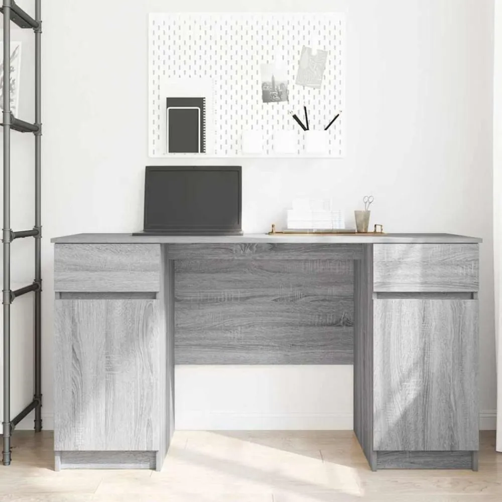 vidaXL Mobiliario De Oficina-Escritorio 140 x 49 x 76 cm Madera contrachapada