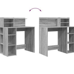 vidaXL Mobiliario De Oficina-Escritorio 90 x 48 x 101,5 cm Madera de ingeniería