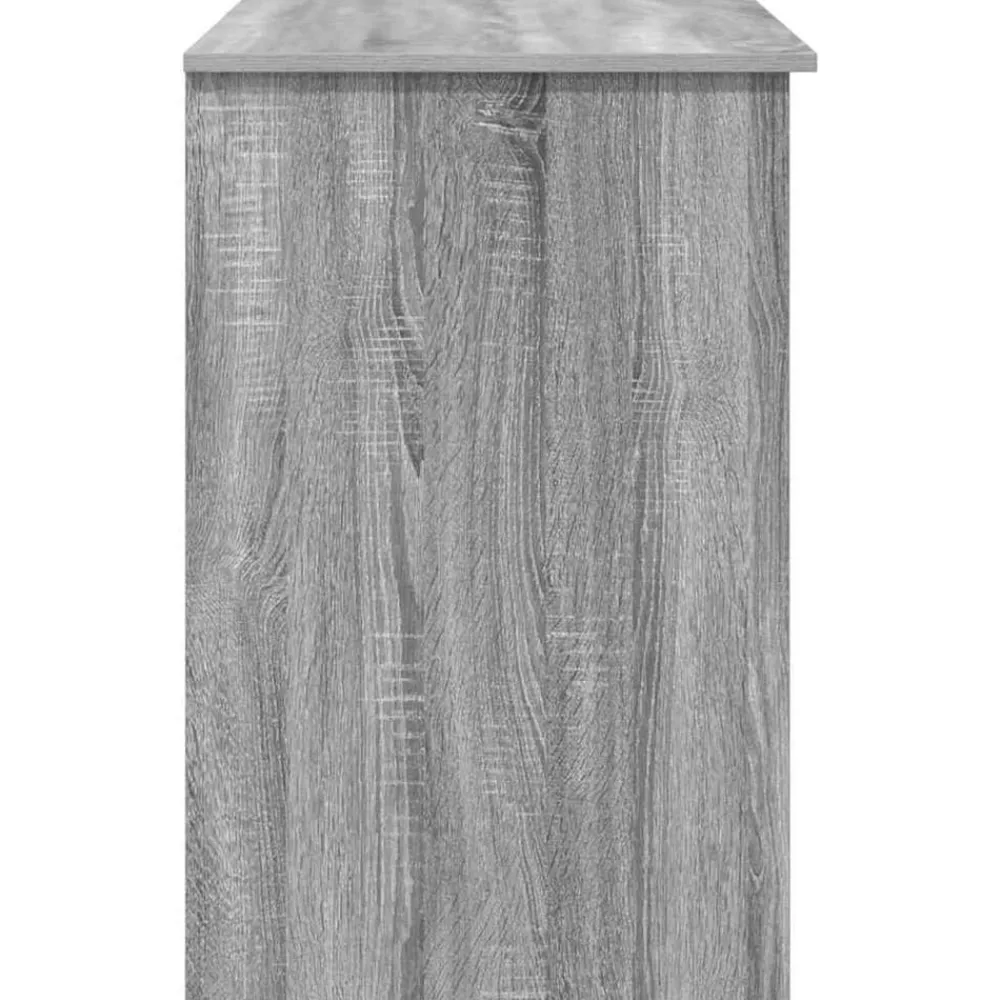 vidaXL Escritorio 90 x 49 x 75 cm Madera de ingeniería Gris sonoma Discount