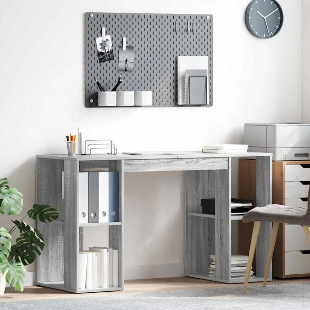 vidaXL Mobiliario De Oficina-Escritorio 130 x 50.5 x 75 cm Madera de ingeniería