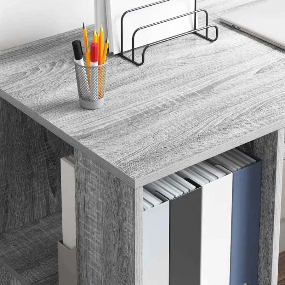 vidaXL Mobiliario De Oficina-Escritorio 130 x 50.5 x 75 cm Madera de ingeniería