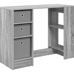 vidaXL Escritorio 100 x 40 x 75 cm Madera de ingeniería Gris sonoma Best