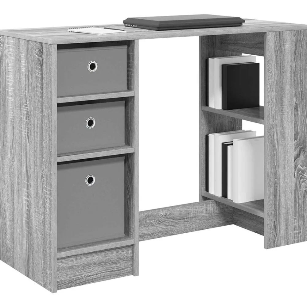 vidaXL Escritorio 100 x 40 x 75 cm Madera de ingeniería Gris sonoma Best