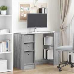 vidaXL Escritorio 100 x 40 x 75 cm Madera de ingeniería Gris sonoma Best