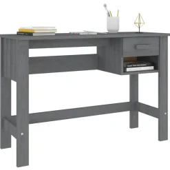 vidaXL Mobiliario De Oficina-Escritorio HAMAR madera maciza pino 110x40x75 cm