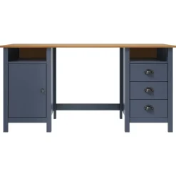 vidaXL Escritorio Hill Range madera de pino 150x50x74 cm Gris Sale
