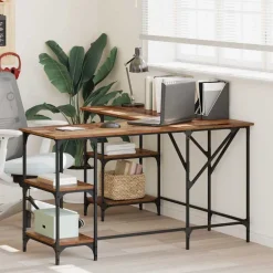 vidaXL Mobiliario De Oficina|Mesas-Escritorio 139 x 139 x 75 cm Madera contrachapada