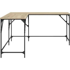 vidaXL Escritorio madera de ingeniería 149x149x75 cm Roble Sonoma New
