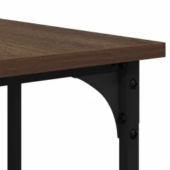 vidaXL Escritorio madera de ingeniería roble marrón 139x139x75 cm Marrón roble Clearance