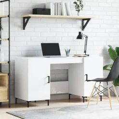 vidaXL Mobiliario De Oficina-Escritorio madera contrachapada 140x50x75 cm