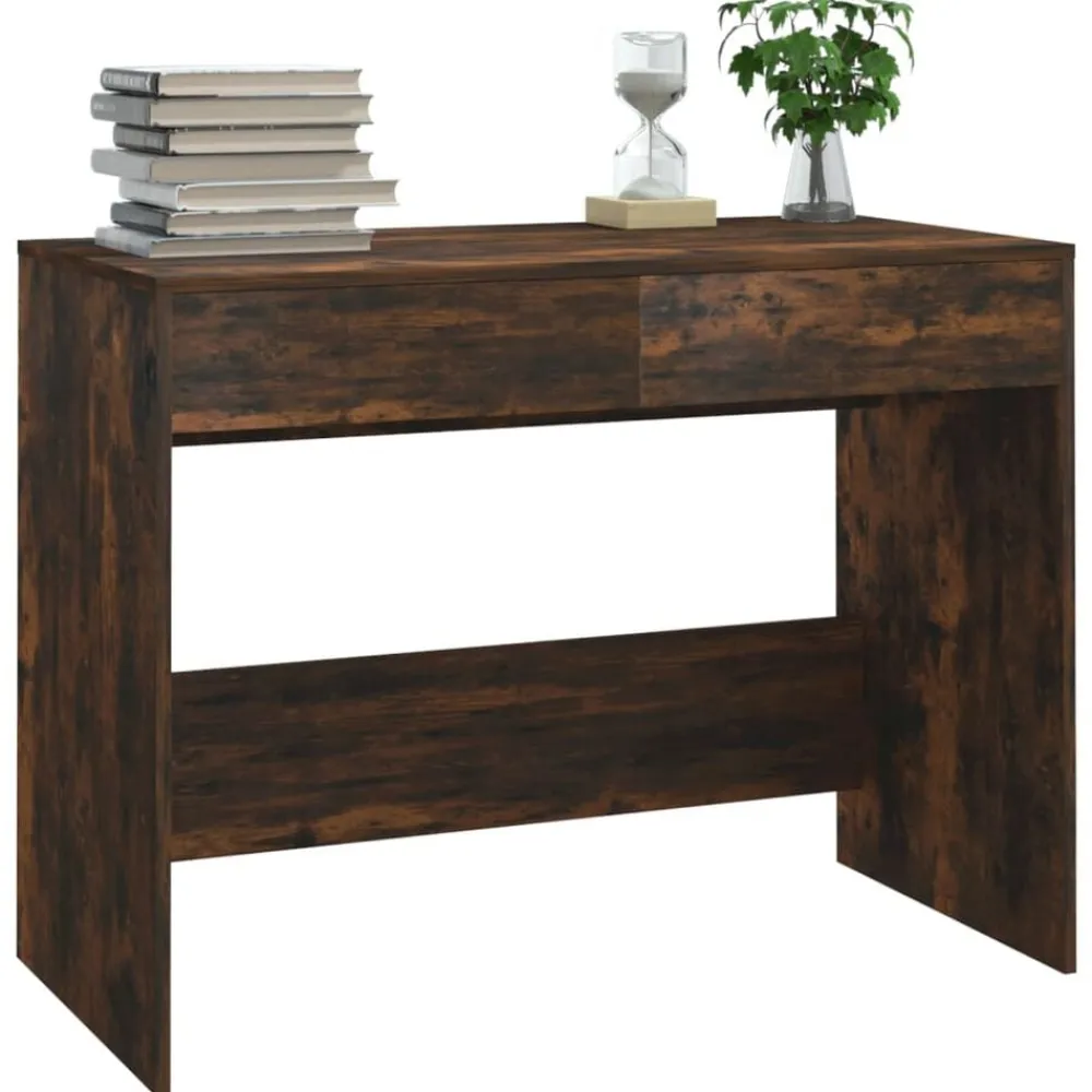 vidaXL Mobiliario De Oficina-Escritorio madera de ingeniería 101x50x76,5 cm