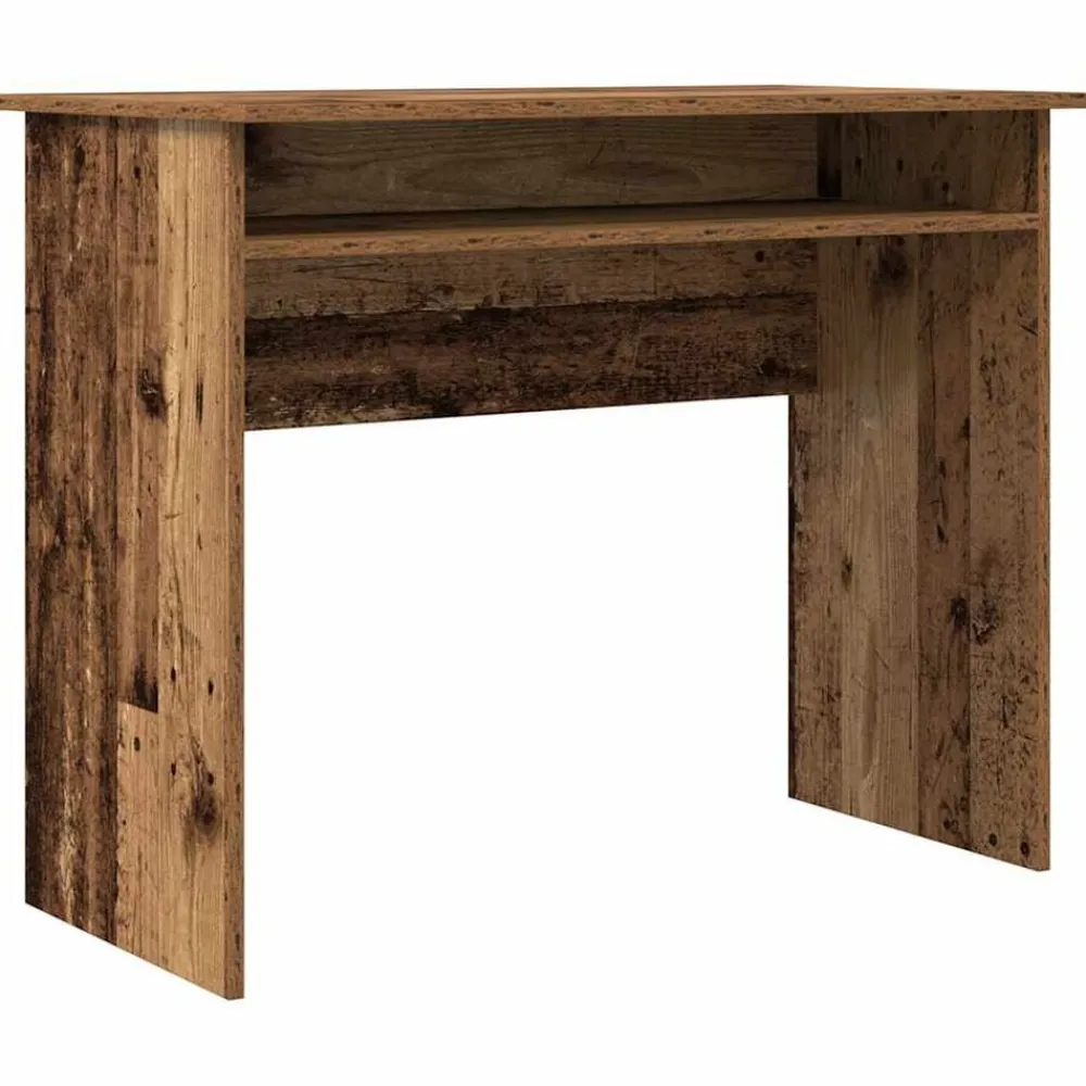 vidaXL Mobiliario De Oficina-Escritorio madera de ingeniería envejecida 90x50x74 cm