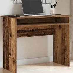 vidaXL Mobiliario De Oficina-Escritorio madera de ingeniería envejecida 90x50x74 cm