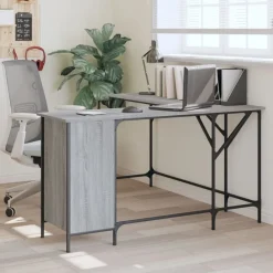 vidaXL Mobiliario De Oficina-Escritorio madera de ingeniería 141x141x75 cm