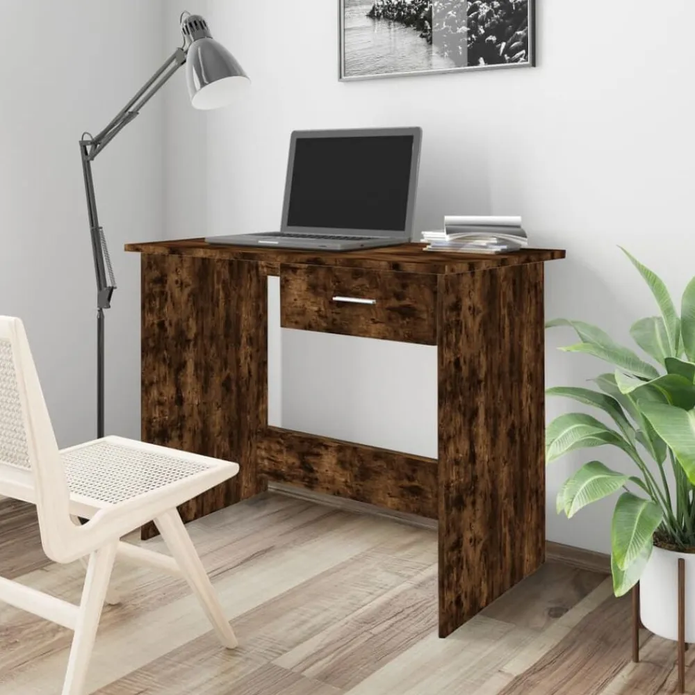 vidaXL Mobiliario De Oficina-Escritorio madera contrachapada 100x50x76 cm