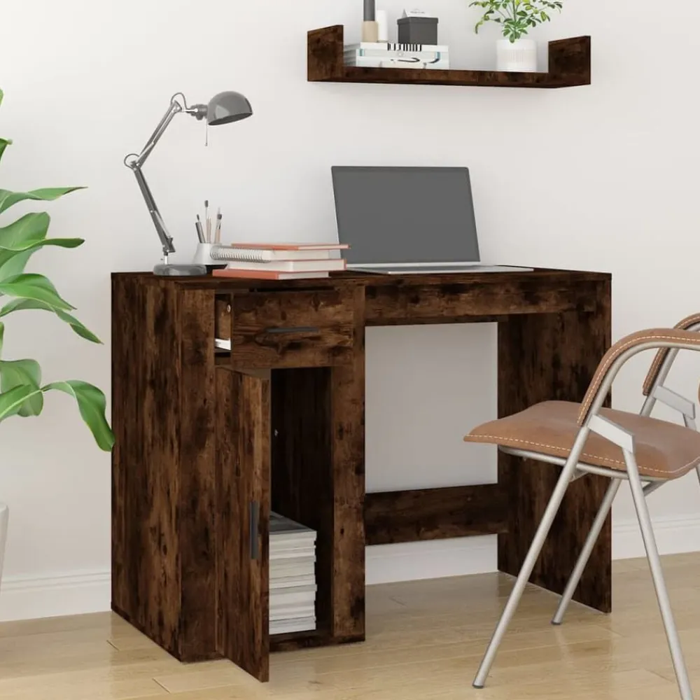 vidaXL Mobiliario De Oficina-Escritorio madera contrachapada 100x49x75 cm