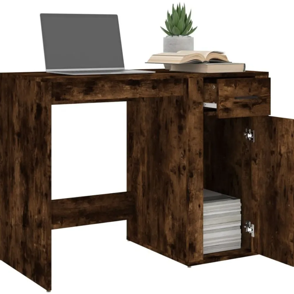 vidaXL Mobiliario De Oficina-Escritorio madera contrachapada 100x49x75 cm