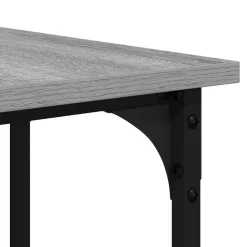 vidaXL Escritorio madera de ingeniería 139x139x75 cm Gris sonoma