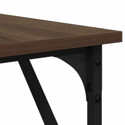 vidaXL Escritorio madera de ingeniería roble marrón 149x149x75 cm Marr&oacute;n roble Discount