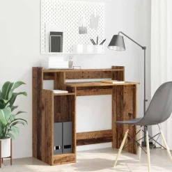 vidaXL Escritorio Madera vieja 97 x 45 x 90 cm Madera de ingeniería Madera envejecida Sale