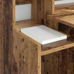 vidaXL Escritorio Madera vieja 97 x 45 x 90 cm Madera de ingeniería Madera envejecida Sale