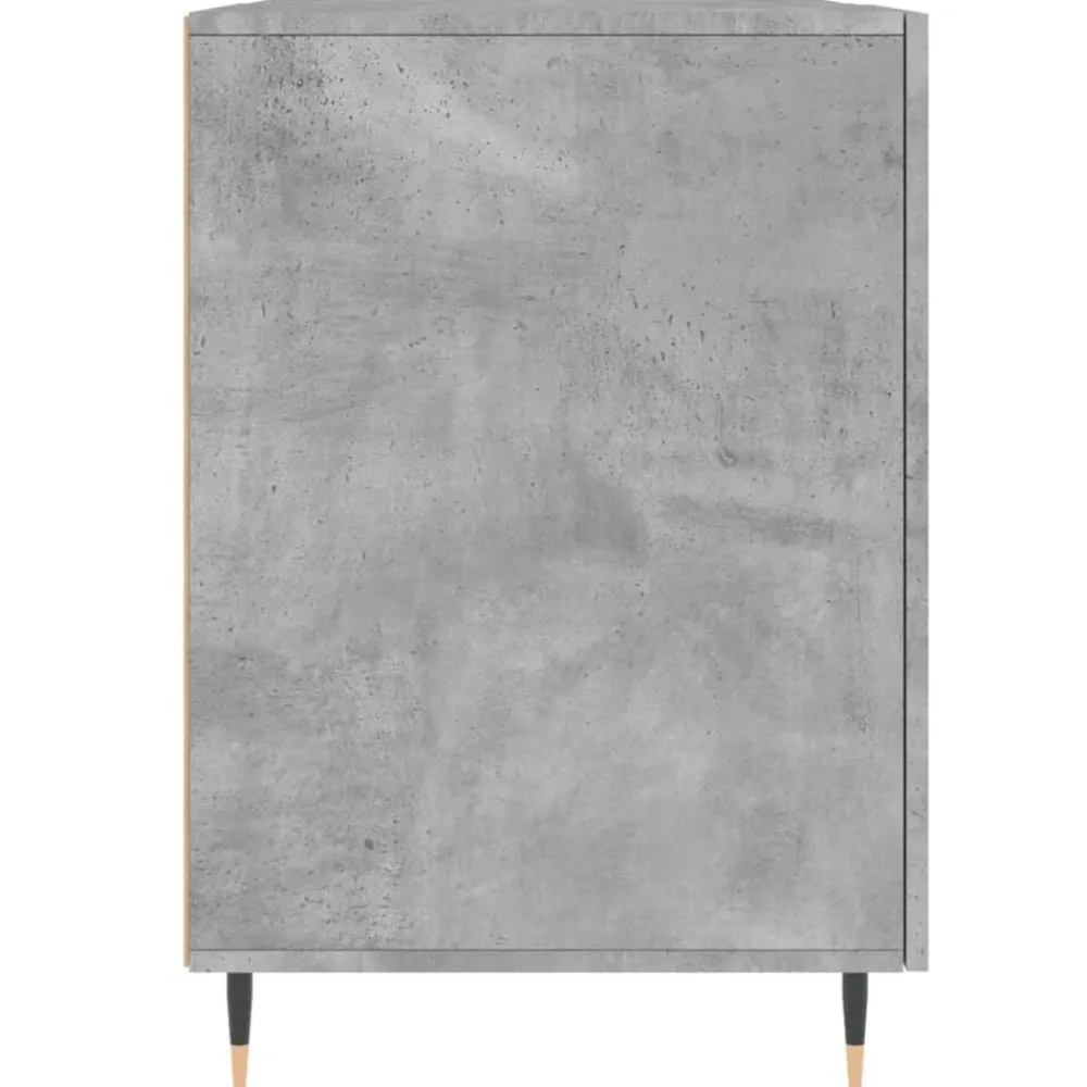 vidaXL Escritorio madera de ingeniería gris hormigón 140x50x75 cm Gris hormigón New