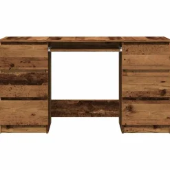 vidaXL Mobiliario De Oficina-Escritorio madera de ingeniería envejecida 140x50x77 cm
