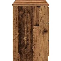 vidaXL Mobiliario De Oficina-Escritorio madera de ingeniería envejecida 140x50x77 cm