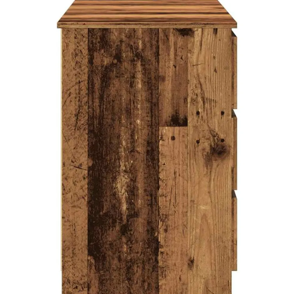 vidaXL Mobiliario De Oficina-Escritorio madera de ingeniería envejecida 140x50x77 cm