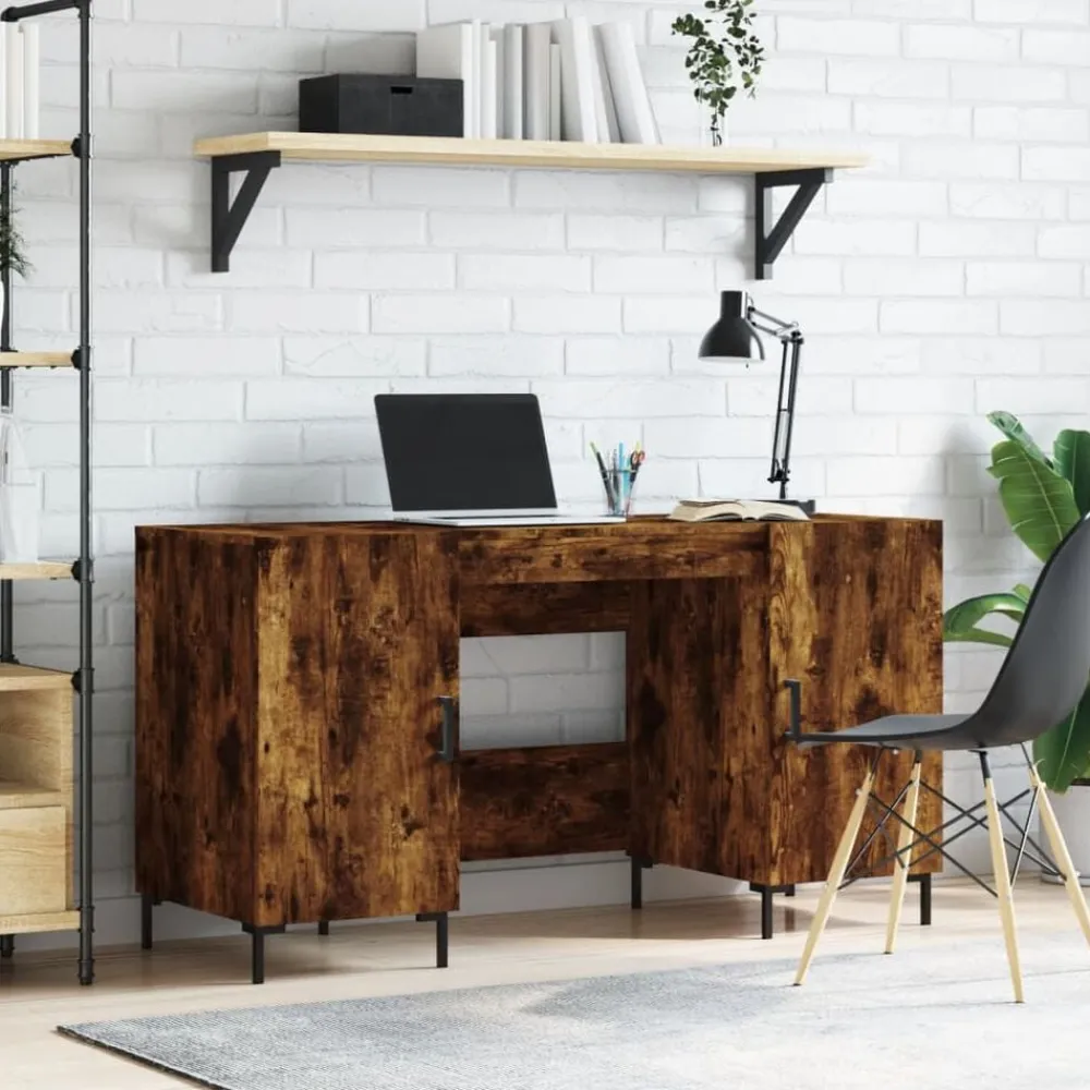 vidaXL Mobiliario De Oficina-Escritorio madera de ingeniería 140x50x75 cm