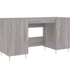 vidaXL Escritorio madera de ingeniería 140x50x75 cm Gris sonoma Online