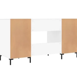 vidaXL Escritorio madera de ingeniería 140x50x75 cm Blanco Sale