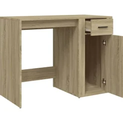 vidaXL Escritorio madera contrachapada color 100x49x75 cm Roble Sonoma Sale