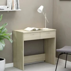 vidaXL Escritorio madera contrachapada color 80x40x75 cm Roble Sonoma Hot