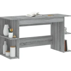 vidaXL Mobiliario De Oficina-Escritorio madera de ingeniería 140x50x75 cm