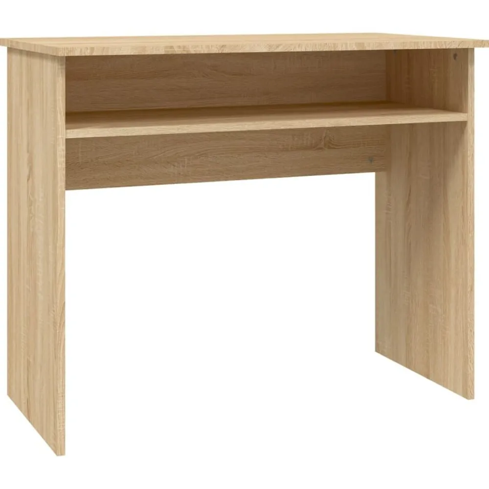 vidaXL Mobiliario De Oficina-Escritorio madera contrachapada color 90x50x74 cm