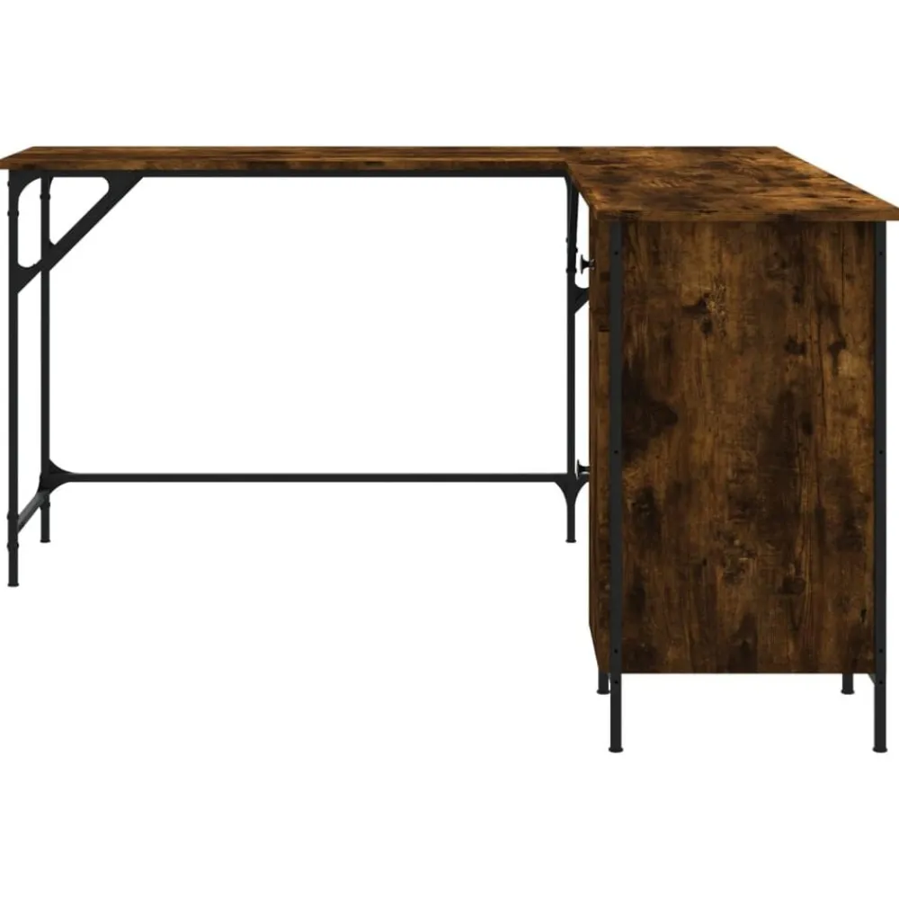 vidaXL Mobiliario De Oficina-Escritorio madera de ingeniería 141x141x75 cm