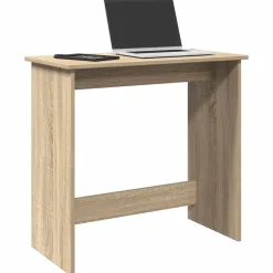 vidaXL Escritorio madera contrachapada color 80x40x75 cm Roble Sonoma Discount