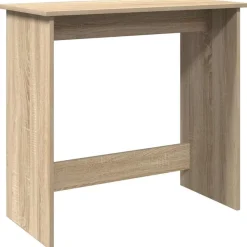 vidaXL Escritorio madera contrachapada color 80x40x75 cm Roble Sonoma Discount