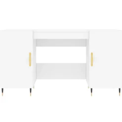 vidaXL Escritorio madera de ingeniería 140x50x75 cm Blanco Best