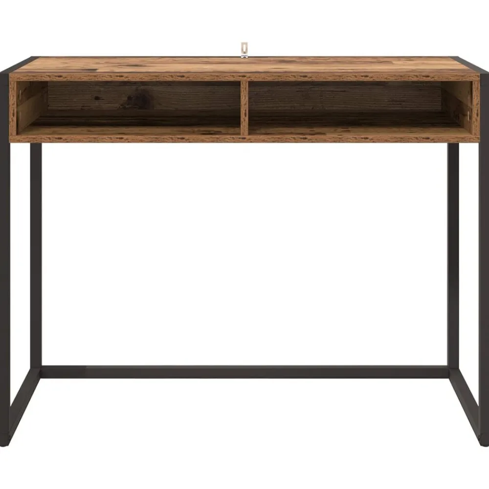 vidaXL Escritorio 100 x 50 x 75 cm Madera contrachapada Madera vieja New