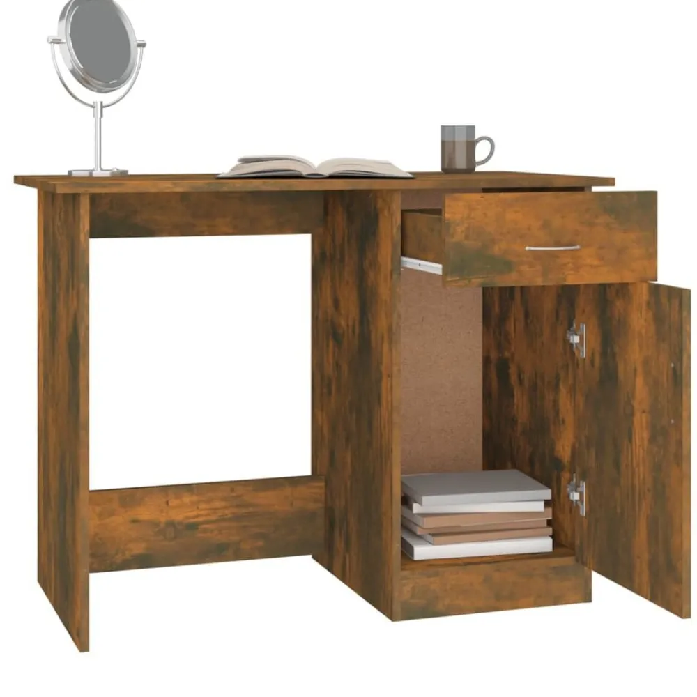 vidaXL Mobiliario De Oficina-Escritorio madera contrachapada 100x50x76 cm