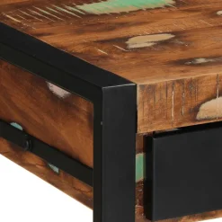 vidaXL Escritorio madera maciza reciclada multicolor 100x50x75 cm Online