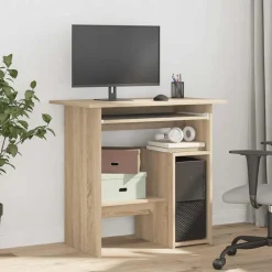 vidaXL Escritorio madera contrachapada color 80x45x74 cm Roble Sonoma Hot
