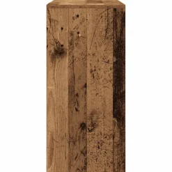 vidaXL Escritorio madera ingeniería madera envejecida 102,5x35x75 cm Madera antigua Discount