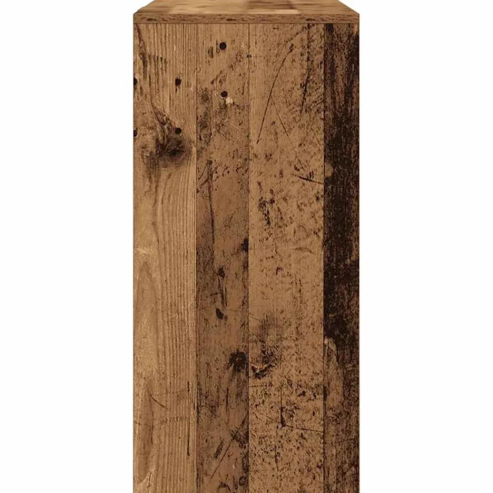 vidaXL Escritorio madera ingeniería madera envejecida 102,5x35x75 cm Madera antigua Discount
