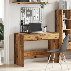 vidaXL Escritorio madera ingeniería madera envejecida 101x50x76,5 cm Madera antigua Hot