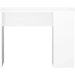 vidaXL Escritorio madera contrachapada 100x55x75 cm Blanco brillante